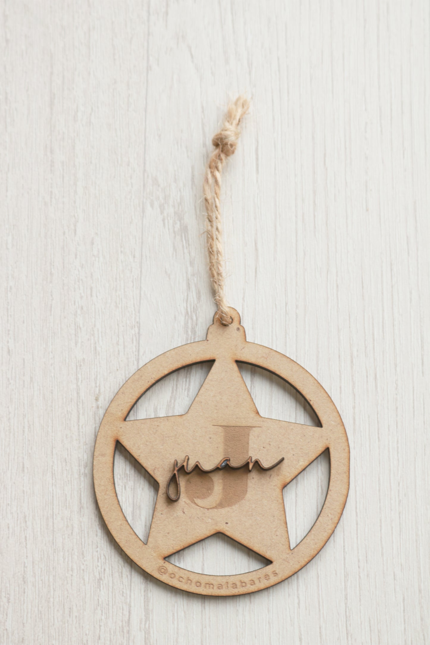 BOLA DE NAVIDAD CON NOMBRE